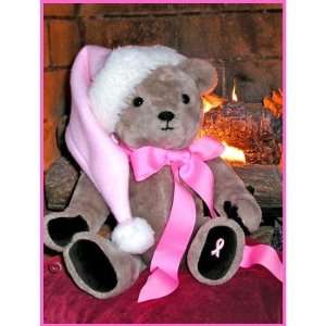 Christmas Postage Stamp Teddy bear in pink hat: Office 