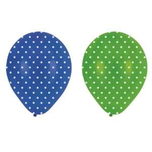    Turtle Party Blue and Green Polka Dot Balloons (6 ct) Toys & Games