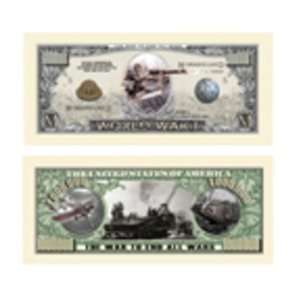   : WW I Commemorative Million Dollar Bill Case Pack 100: Toys & Games