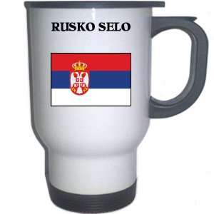 Serbia   RUSKO SELO White Stainless Steel Mug 