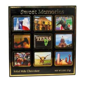 Texas Chocolate Scenes 9 Piece Box (Pack Grocery & Gourmet Food