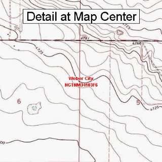 USGS Topographic Quadrangle Map   Weber City, New Mexico 