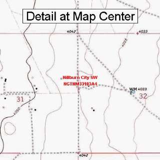  USGS Topographic Quadrangle Map   Hillburn City SW, New 