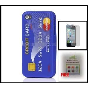  Stylish Credit Card Silicone Case Cover for iPhone 4G 4S 