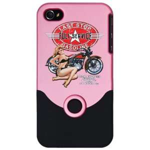  iPhone 4 or 4S Slider Case Pink Last Stop Full Service 