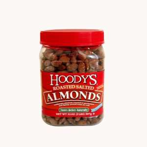 Hoodys Roasted Salted Almonds, 40 Ounce Jar:  Grocery 