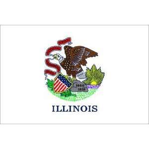 Illinois Outdoor State Flag 