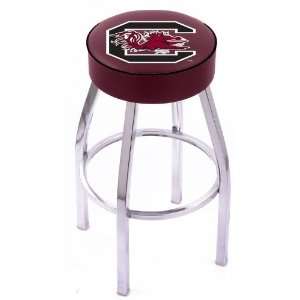 University of South Carolina Steel Stool with 4 Logo Seat and L8C1 