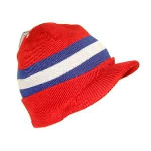 Phat Farm Commando Style Ski Visor Hat Cap   One Size Fit   Red