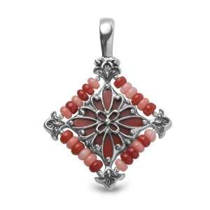   : Carolyn Pollack Sterling Silver Coral Santa Rosa Enhancer: Jewelry