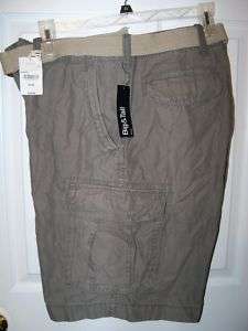 ARIZONA Cargo Shorts & Belt Mens Size W 44 Seaweed NWT #36  