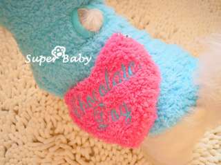   Love Heart With Snacks BAG DOG Clothes Hoodie COAT XS,S,M,L  