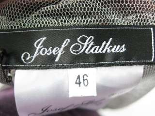 NWT JOSEF STATKUS Black & Gray Floral Jacket Sz 46  