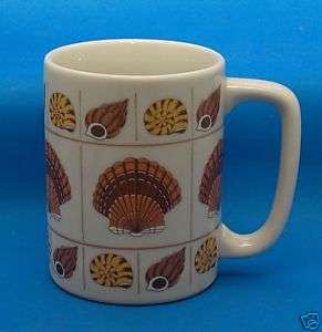 Otagiri China Coffee Mug Tea Cup Seashells Sea Shells  