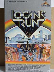 LOGANS RUN (1977) JENNY AGUTTER, RARE BOOK CASE VHS  