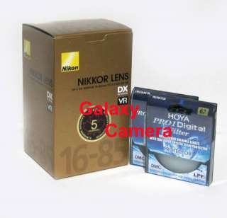 New DX 16 85mm AFS Nikkor G ED VR Lens + 2 PRO1 Filters  