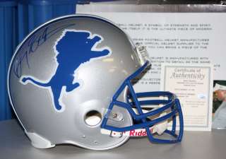 Barry Sanders Autographed Full Size Detroit Lions Pro Line Helmet 