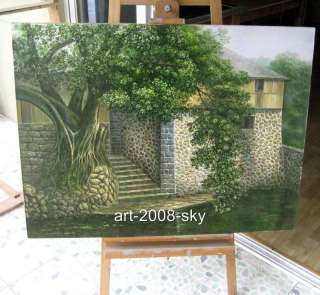 Original Oil painting landscape art on canvas 30x40  
