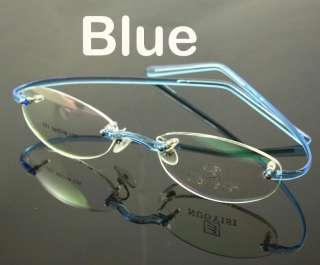   rimless light plastic eyeglasses optical frame RXable eyewear 5 colors