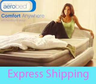 AeroBed Queen Air Mattress Pump Raised Bed Inflatable Comfort Anywhere 