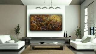 Abstract Art Modern Painting Mix Lang Certified Orig.  