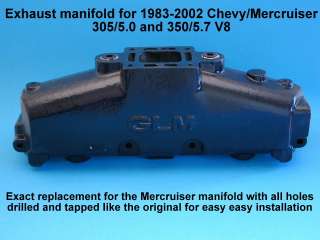 HI PERF MERCRUISER EXHAUST MANIFOLD V8 305 5.0L 350 5.7L CHEVY MARINE 