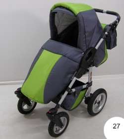 LUXUS Kombi Kinderwagen 3in1+Autositz +Babywanne +Sportsitz +Farbwahl 