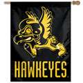 Iowa Hawkeyes Vintage Black Vertical Flag 27x37 Banner