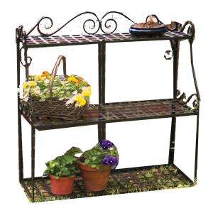 Panacea Forged Metal 3 Tier Plant Stand 89193 at The Home Depot