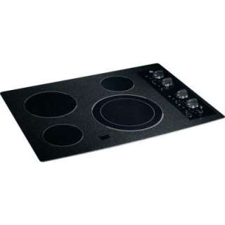 GE CleanDesign 30 in. Smooth Surface Electric Cooktop in Black 