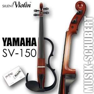 Yamaha Silent Violin SV150 WINE RED inkl. Pirastro Piranito 