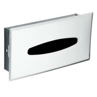  Steel Recessed Tissue Box Holder in Chrome RR5520SS 