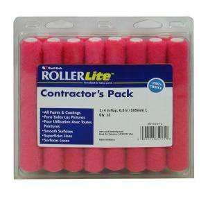   Woven Acrylic Mini Roller Covers (12 Pack) 6MT025 12 