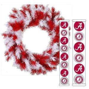 STERLING, INC. 24 in. University of Alabama Collegiate Wreath with 14 