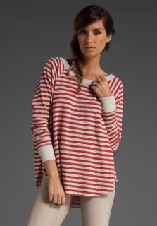 FREE PEOPLE Striped Love Bug Thermal in Oatmeal Combo at Revolve 