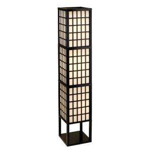 Adesso Middleton Black Wood 53 In. Floor Lantern 3671 01 at The Home 