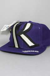   Deadstock Colorado Rockies Snapback Hat (Monster Logo) (Purple