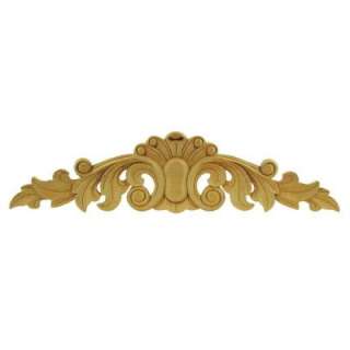 Foster Mantels Acanthus 24 In. X 6 In. X 3/4 In. Cherry Center Onlay 