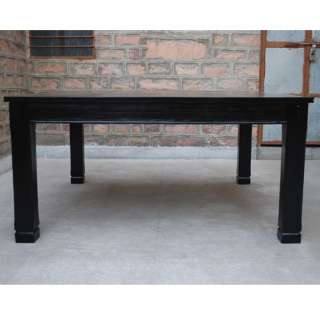 Solid Wood Sierra Seater Rustic Black Square Dining Room Dinette Table 