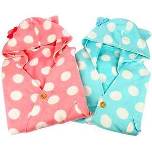 Cute Pink Rabbit Hood Blanket Knee Ribbon Wrap Scarf  