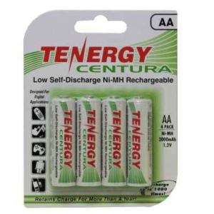 Tenergy Centura 4pk AA LSD NiMH 2000mAh Recharg Battery  