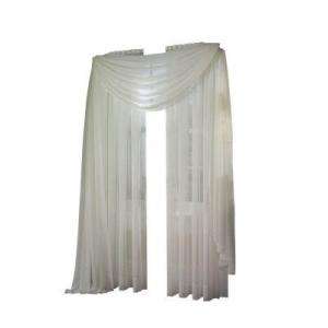 Platinum Voile 60 in. x 216 in. Scarf Valance  DISCONTINUED 1Z49090XWT 