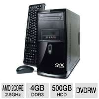 SYX A55 NOS Desktop PC   AMD Fusion A4 3300 2.5 GHz, 4GB DDR3, 500GB 