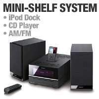 Click to view Sony CMT BX20i Micro Hi Fi Shelf System   iPod Dock, CD 