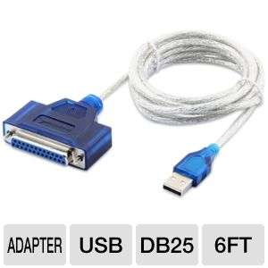 Sabrent 6 Foot USB to DB25 Female Parallel Converter Adapter Printer 