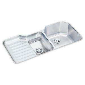   41 1/2 in. x 20 1/2 in. x 9 1/2 in 0 Hole Double Bowl Kitchen Sink