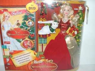 BARBIE Puppe Eden Starling + DVD Weihnachtsgeschichte  