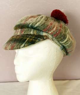 Lochcarron Vintage Scottish Wool Hat Cap  