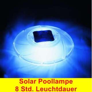 Pool Solar Lampe Poolbeleuchtung Poollampe LED Leuchte  