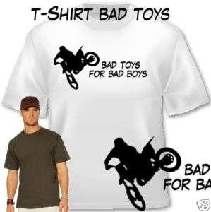 Shirt Motocross Enduro Bad Toys for bad Boys bedruckt  